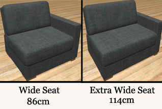 Wide and Extra wide seat widths