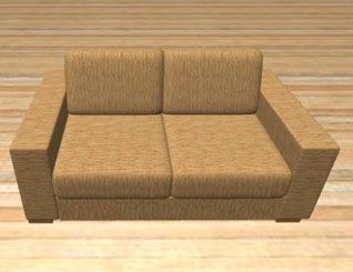 2.5 seat sofa with wide arms