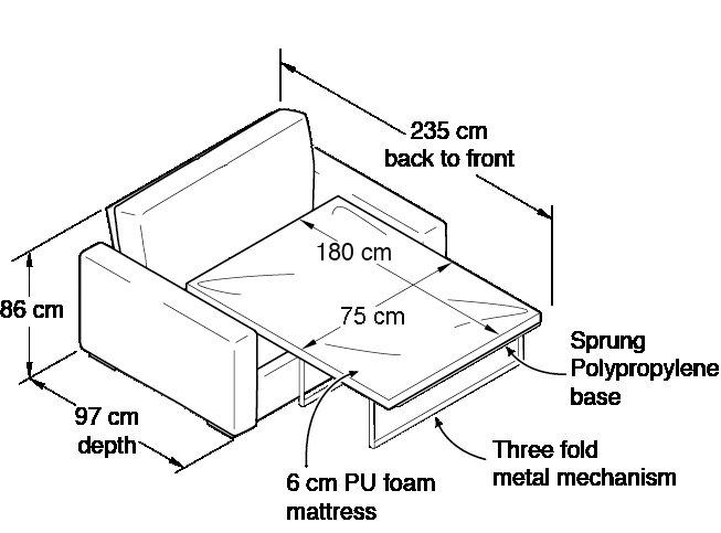 Chair Bed Dimensions