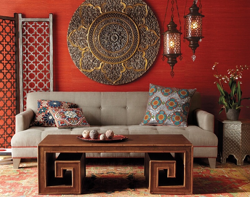 Moroccan style living room