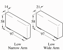 Arm options - Low Narrow/Wide Arms