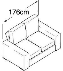 Isometric sofa dimensions