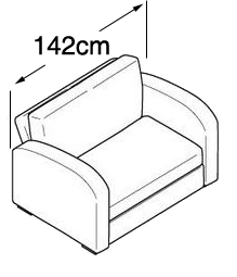 Isometric sofa dimensions