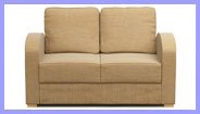 2 Seat Sofa Bed in Mink
