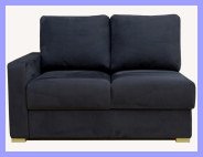 Armless Suede Sofa