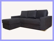 Chaise Suede Sofa