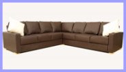 Faux Leather Corner Sofa Bed