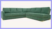Green Corner Sofa Bed
