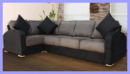 Large Black Corner Sofa