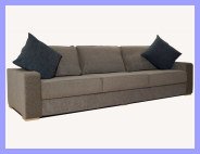Wide Grey Sofa