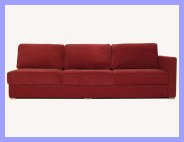 Wide Red Sofa