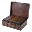 Antique Style Wooden Suitcase