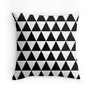 Black and White Triangle Pattern Cushion