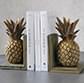 Gold Pineapple Book Ends