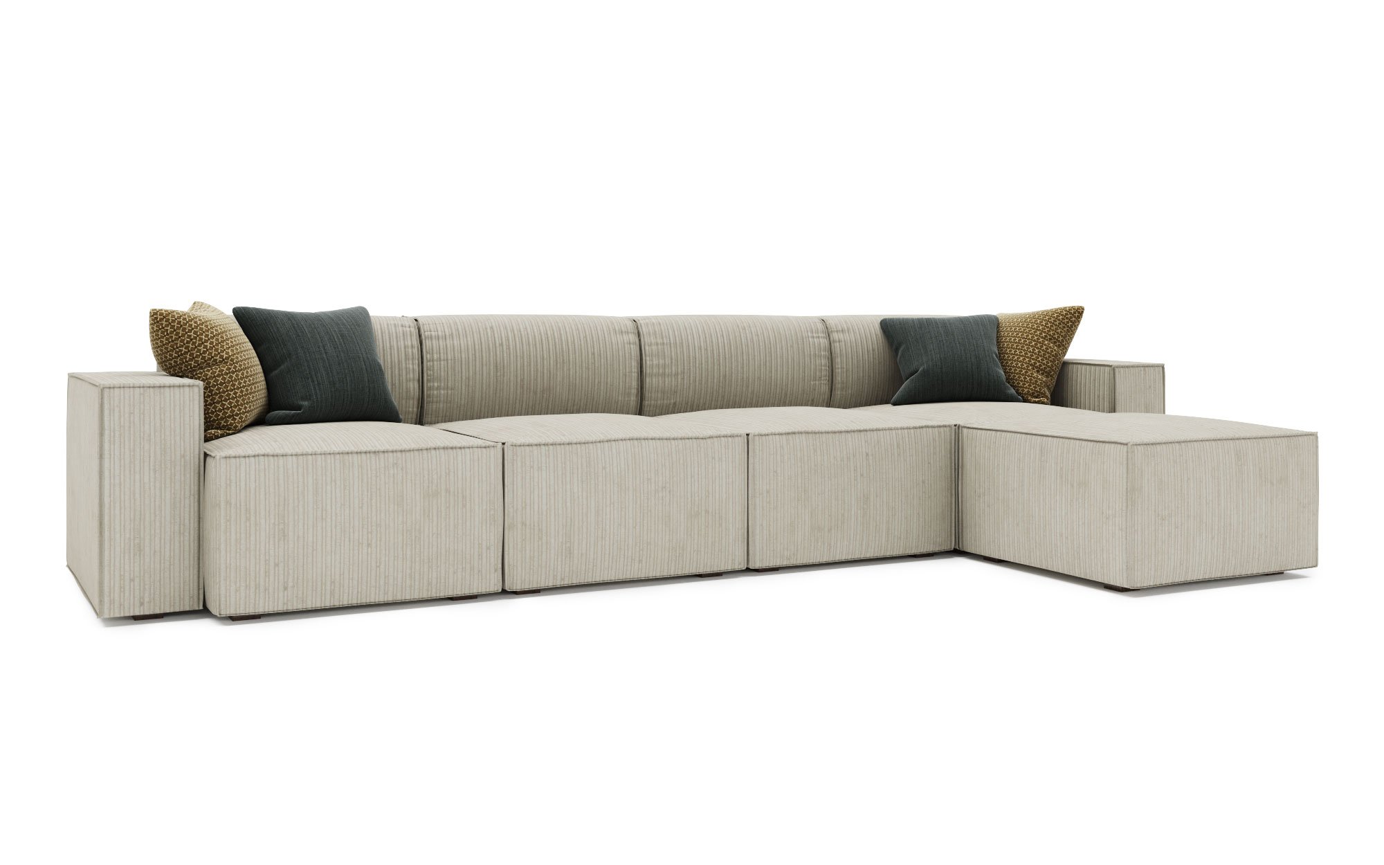 Cube 4 Seater Chaise